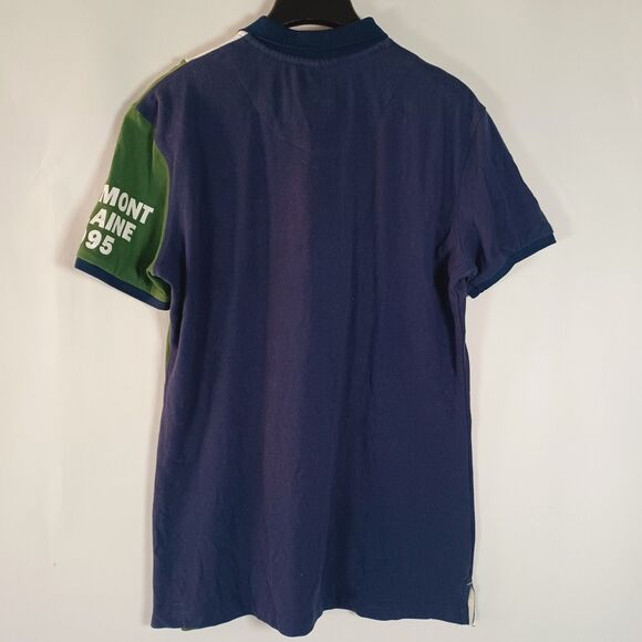 Harmont & Blaine Polo Shirt XXL Golf Spell Out 90's Preppy Casual Dachsund Italy - Picture 5 of 9